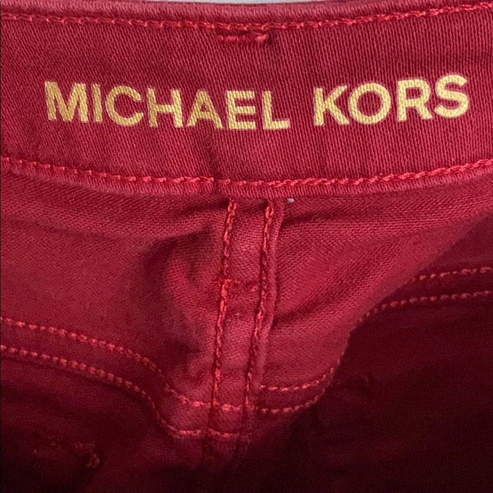 Michael Kors Maroon Izzy Ankle Skinny Jeans, Sz‎ 2